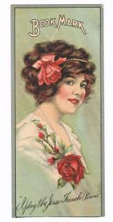 Jesse French Piano, J.N. Robins, Lancaster, O. Woman & Rose Bookmark 