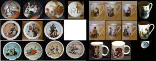 Norman Rockwell Mugs, Cups, & Plates, Prices 3.99 9.99  