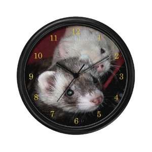  Loveable Ferrets Pets Wall Clock by 
