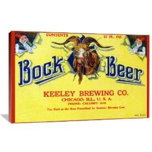  Bock Beer   Gallery Wrapped Canvas   Museum Quality  Size 