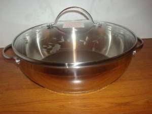NEW Princess House Stainless Steel 5 Qt. Brasier w/lid  