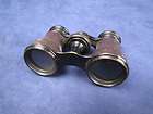 antique leather lemaire opera glasses binoculars  