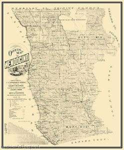 MENDOCINO COUNTY CALIFORNIA (CA) MAP 1890 MOTP  