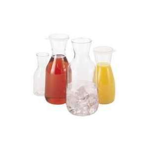  Cambro 1/2L Beverage Decanters with Lids, 12/PK, Clear 