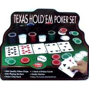   Texas Holdem Prof. Poker Set Game Chips in Tin Box 