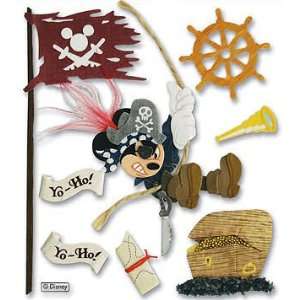  Pirate Mickey 3D Stickers Arts, Crafts & Sewing