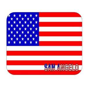  US Flag   San Angelo, Texas (TX) Mouse Pad Everything 