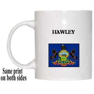    US State Flag   HAWLEY, Pennsylvania (PA) Mug 