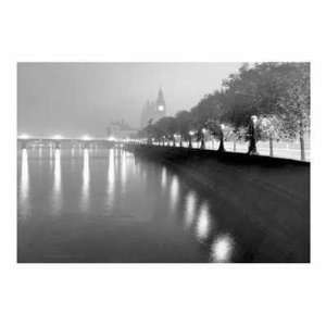  By The Side Of The River Thames Poster Print
