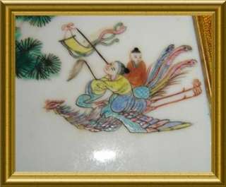 ANTIQUE CHINESE AMAZING QING PAIR FAMILLE ROSE PLAQUES  