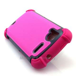 Pink X Shield Hard Case Gel Cover For HTC Sensation 4G Z710e T Mobile 