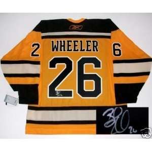 Blake Wheeler Autographed Jersey   Bruins Winter Classic  