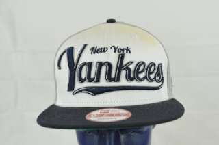 NEW ERA NEW YORK YANKEES WHITE GRAY AND NAVY BLUE SNAP BACK (HATS 12 