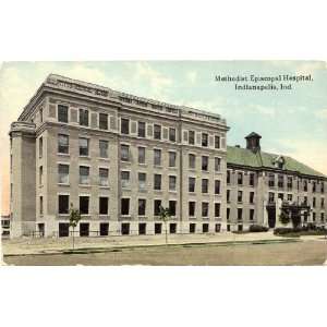   Vintage Postcard Methodist Episcopal Hospital Indianapolis Indiana