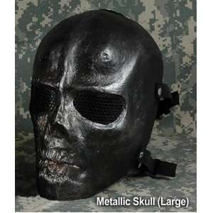Cactus Hobby Custom Airsoft Wire Mesh Army Mask (Large Metallic Skull)