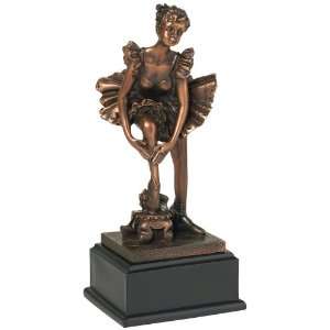  Bronze Kneeling Ballerina Sculpture