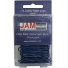 JAM Paper Paper Clips   Dark Blue Jumbo 2 Inch Paperclips
