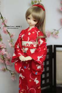 Infinite Love outfit red rabbit bjd SD MSD 1/3 or 1/4 girl use  