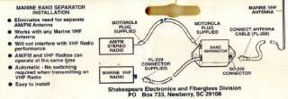 Shakespeare AM FM VHF Marine Band Antenna Separator Splitter 4357 S 