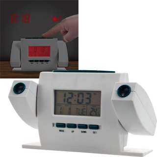 Dual Projection Alarm Clock with FM Radio, Calendar, 9 Alarm Option 