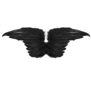  Beautiful Black Feather Angel Wings with Free Halo Toys & Games