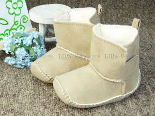 new baby toddler boy girl khaki boots shoes US 2 3 A267  