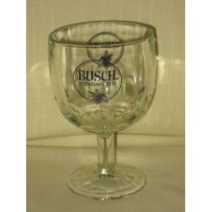  Vintage Clear Glass  BUSCH   BAVARIAN BEER  Beer Glass 