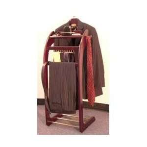  Signature Valet Stand in Mahogany Finish   Proman Suit Valet 