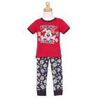 Carters Watch the Wear Red Short Sleeve Printed Puppy Applique Pajamas 