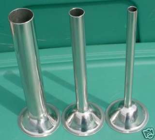 Stainless Steel Stuffing Tubes for #10/12 Meat Grinder  