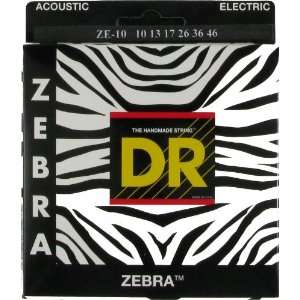  DR Strings Electric Acoustic Guitar   Zebraâ¢ Medium 