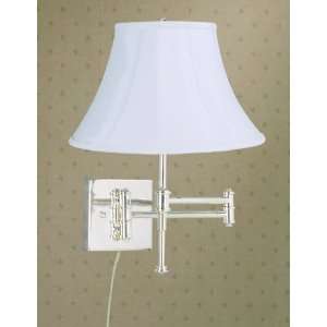  State Street Swing Arm Wall Sconce with Calais Shade in 