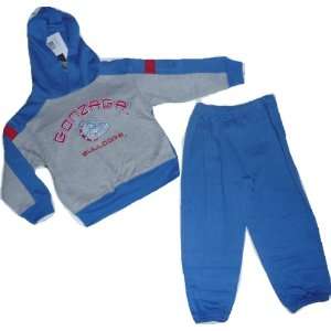   Gonzaga Bulldogs Hooded Sweat Shirt Pants Set 4T Toddler Baby