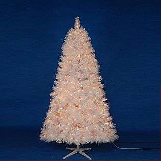   Pine White Tree With Lights  Trim a Home Seasonal Christmas Trees