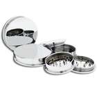   Steel Herb Grinder and Stash Plug   Hand Polished Threaded Plugs