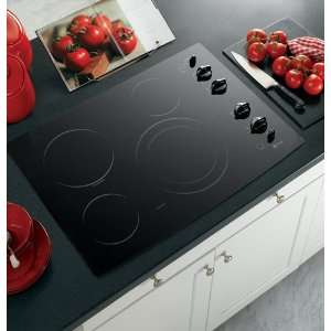   Profile CleanDesign 30 Built In Electric Cooktop   Black Appliances