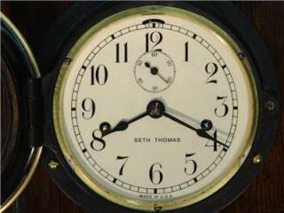 Antique Seth Thomas Engine / Ship Chronometer Clock 1947  