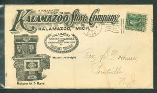 1906, Kalamazoo Stove Co. boldly illustrated ad cover  