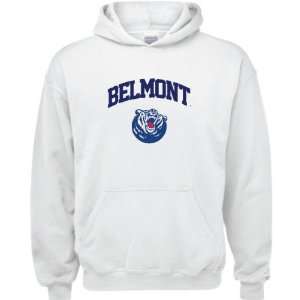  Belmont Bruins White Youth Arch Logo Hooded Sweatshirt 