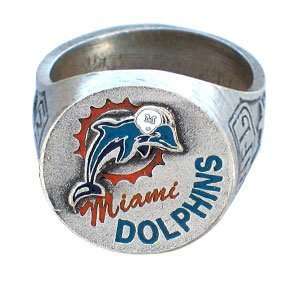  NFL Ring Miami Dolphins Rings Hand Painted Fine Sculpted 
