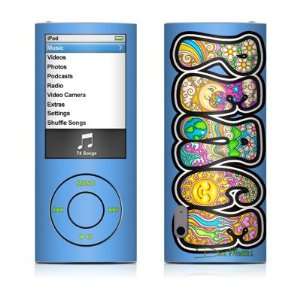  Peace Text Design Decal Sticker for Apple iPod Nano 5G 