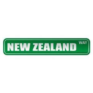   NEW ZEALAND WAY  STREET SIGN COUNTRY NEW ZEALAND