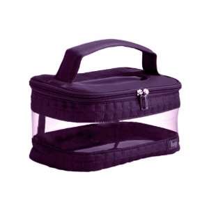 LUG TRAVEL TOILETRY KIT COSMETIC TRAIN CASE IN PURPLE VIOLET
