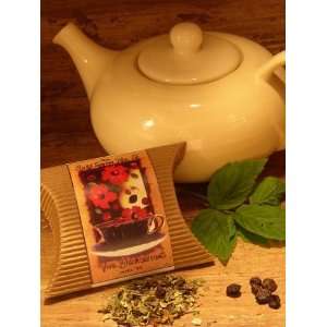 Salt Spring Tea Viva Blackcurrant Herbal Tea   .95 oz Pouch