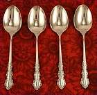 Oneida SHELLEY Set 4 Oval Soup Place Spoons Stainless Vintage 1978 