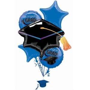  Lets Party By Amscan Congrats Grad Blue Graduation Foil 