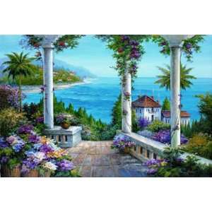    Dollhouse Wallpaper Mural  Italian Waterfront Toys & Games