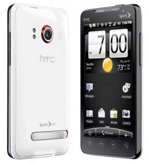 HTC EVO 4G (Sprint)   White Android smartphone  