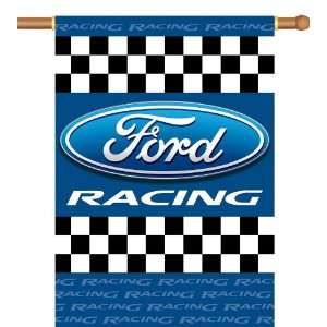 10228   Ford Racing 2 Sided 28 X 40 Banner W/ Pole 