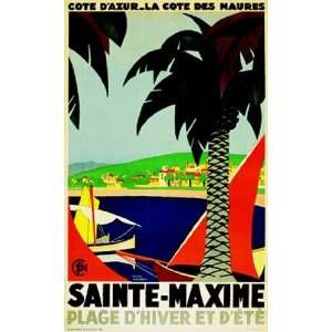  Sainte Maxime   Poster by Rodger Broders (28x40)